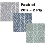 Serviettes, 2 Ply - 33cm - Arrows